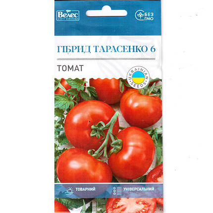 Насіння томату середньостиглого, високорослого, врожайного "Гібрид Тарасенка 6" (0,15 г) від ТМ "Велес", фото 1
