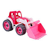 Іграшкова машинка ТехноК Трактор рожевий арт 8195