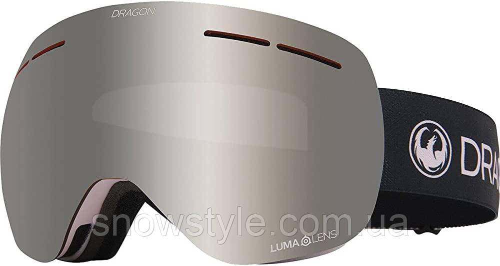 Гірськолижна маска Dragon Alliance X1s Sakura 2 Линзы Lumalens Silver Ionized / Lumalens Rose (Уцінка), фото 1