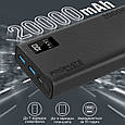 УМБ Promate Bolt-20Pro 20000 mAh USB-C 2xUSB-A Black (bolt-20pro.black), фото 2