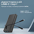 УМБ Promate Bolt-20Pro 20000 mAh USB-C 2xUSB-A Black (bolt-20pro.black), фото 4