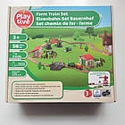 🚗 Дерев'яна залізниця Ферма  PLAYTIVE 56 елементів, фото 2