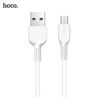 Зарядний кабель HOCO X13 Easy Charged Charging Micro USB Cable (1m) White