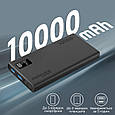 УМБ Promate Bolt-10Pro 10000 mAh USB-C 2xUSB-A Black (bolt-10pro.black), фото 2