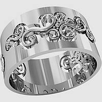 Кольцо серебряное женское (можно золото) 210180-КЛЦ