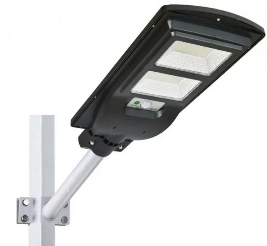 Вуличний LED ліхтар на сонячній батареї UKC 5622 з датчиком руху 60 Вт, Black, фото 1