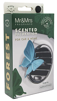 Ароматизатор в авто на дефлектор Mr&Mrs Fragrance FOREST BUTTERFLY BLUE CUCUMIS, свежий,водные ноты