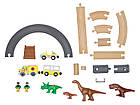 Дерев'яна залізниця Playtive Dinosaur Park 49 ел. Німеччина, фото 5