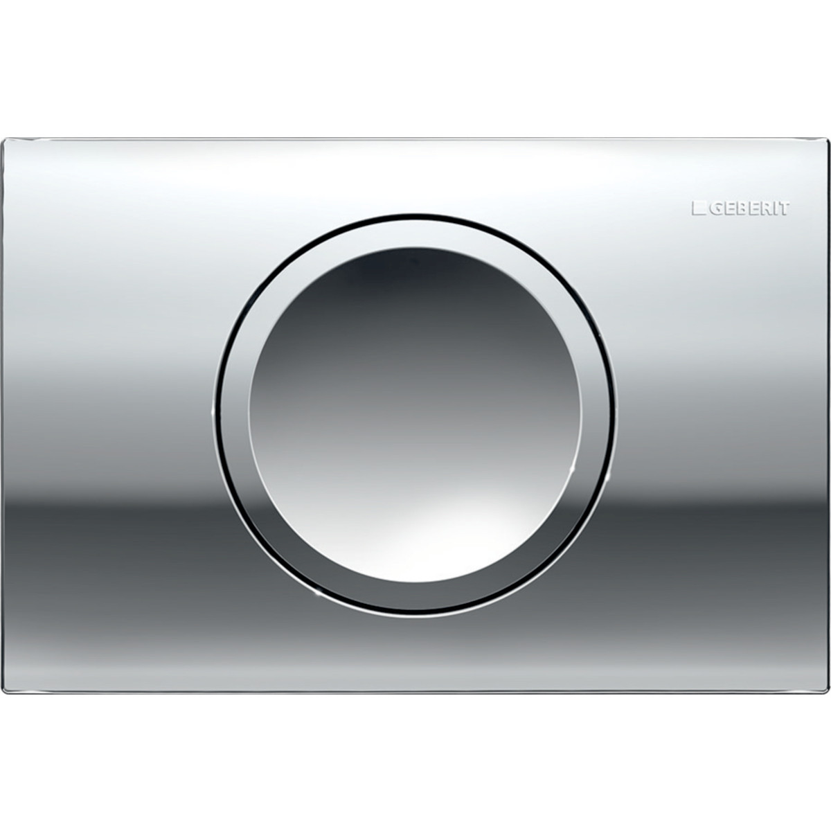 Кнопка зливу для інсталяції GEBERIT одинарна глянцева хром 158338 115.109.21.1, фото 1