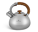 Чайник зі свистком із неіржавкої сталі Об'єм 3 л Edenberg EB-2444W/ Чайник для плити, фото 2