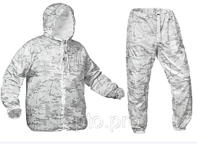 Маскувальний костюм + чохол на рюкзак "MultiCam Alpine", Розмір: Large/X-Large, Колір: White-MultiCam