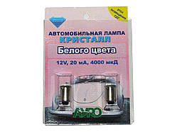 Лампочка з цок.Т8,5  1LED Кристалл 12V 50х50 біла