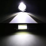 Потужний USB-ліхтарик, що перезаряджається, світлодіодний із зумом, фото 4