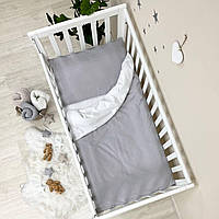 Комплект сменного постельного белья в кроватку Универсальный серый