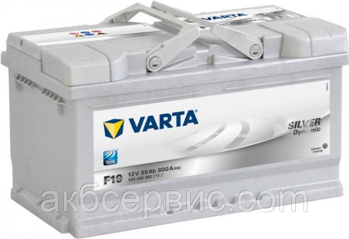Акумулятор автомобільний Varta 6СТ-85 SILVER dynamic (F19)