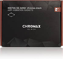 Noctua NA-SAVG1 chromax.Black Anti-Vibration Sealing Lip for 120 x 25 mm Fans (Set of 3, Black)