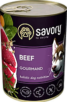Консервы для собак "Savory Dog Gourmand" с говядиной 400 г