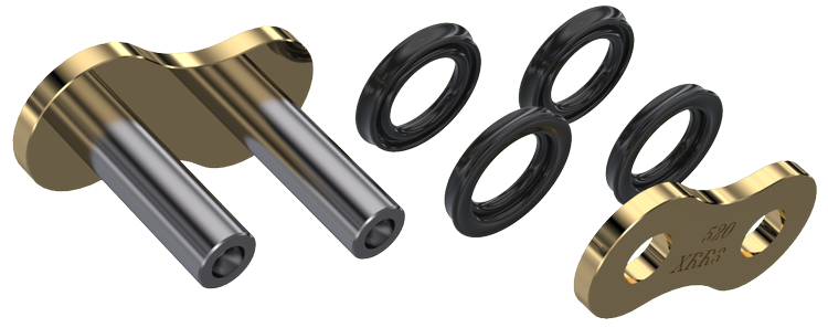 Замок приводного ланцюга AFAM MRS 525XHR3 Gold, Xs Ring