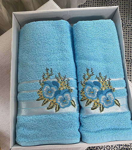 Купить Подарочный набор полотенец Gulcan, цена 550 ₴ — Prom.ua (ID ...