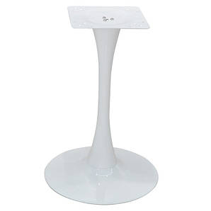 Опора для столу Тюльпан, висота 71 см білий, чорний