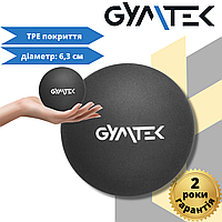 Масажний м'яч Gymtek 63 мм чорний