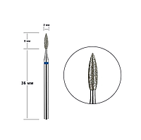 Алмазная фреза для маникюра, синее пламя