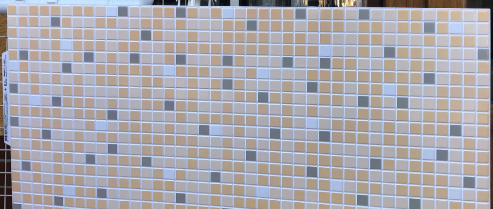 Листовая панель ПВХ на стену Регул, Мозаика (Коричневый Микс) - фото 4 - id-p1739626200