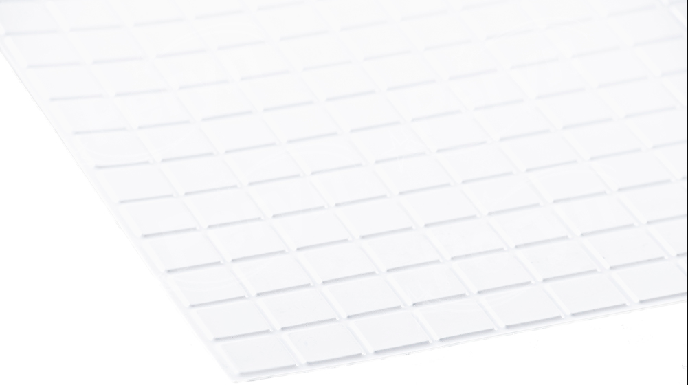 Листовая панель ПВХ на стену Регул, Мозаика (Белый Микс) - фото 2 - id-p1739626204