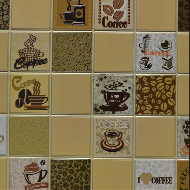 Листовая панель ПВХ на стену Регул, Мозаика (Кофе с молоком коричневый) - фото 5 - id-p1739626224