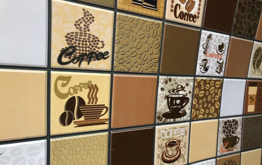 Листовая панель ПВХ на стену Регул, Мозаика (Кофе с молоком коричневый) - фото 7 - id-p1739626224