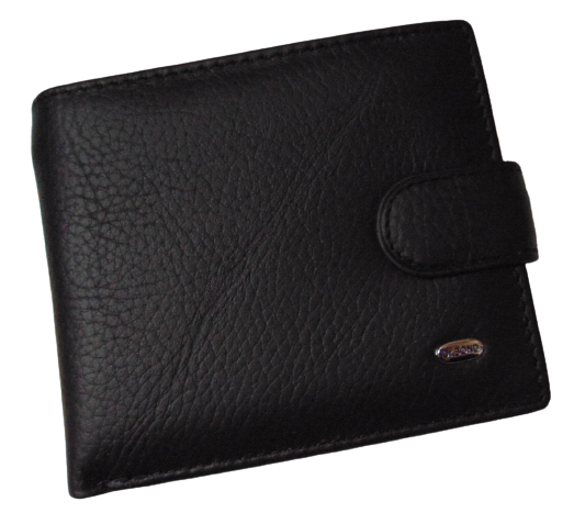 Шкіряний чоловічий гаманець Dr.Bond М4 чорний, фото 1