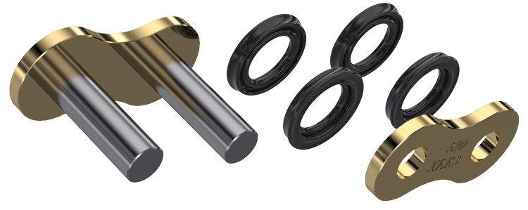 Замок приводного ланцюга AFAM MR 520MX5 Gold, Xs Ring