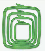 Зеленые пластиковые Пяльцы - рамка №1 110 х 95 мм Nurge