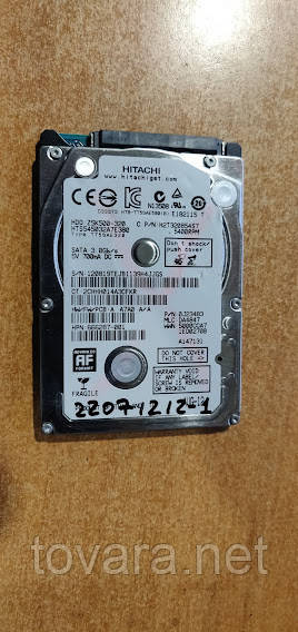 Жорсткий диск для ноутбука 320 Gb/Гб Hitachi Travelstar Z5K500 HTS545032A7E380 2.5 SATA2 No 22071212