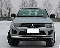 Передній захист ус нерж Mitsubishi L200 1996-2006