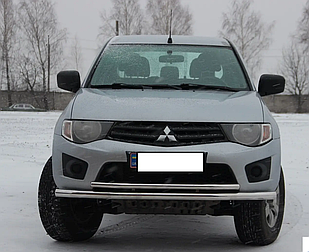 Передній захист ус нерж Mitsubishi L200 1996-2006