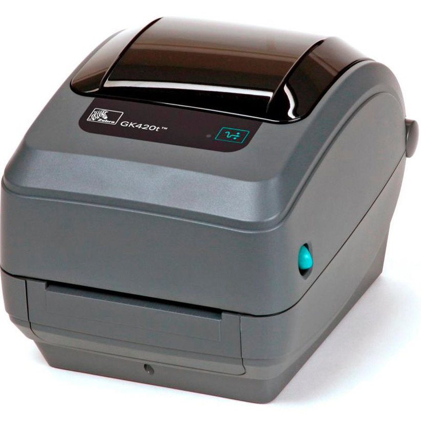 Настільний принтер друку штрих-кодів Zebra GK420t USB RS-232, фото 1
