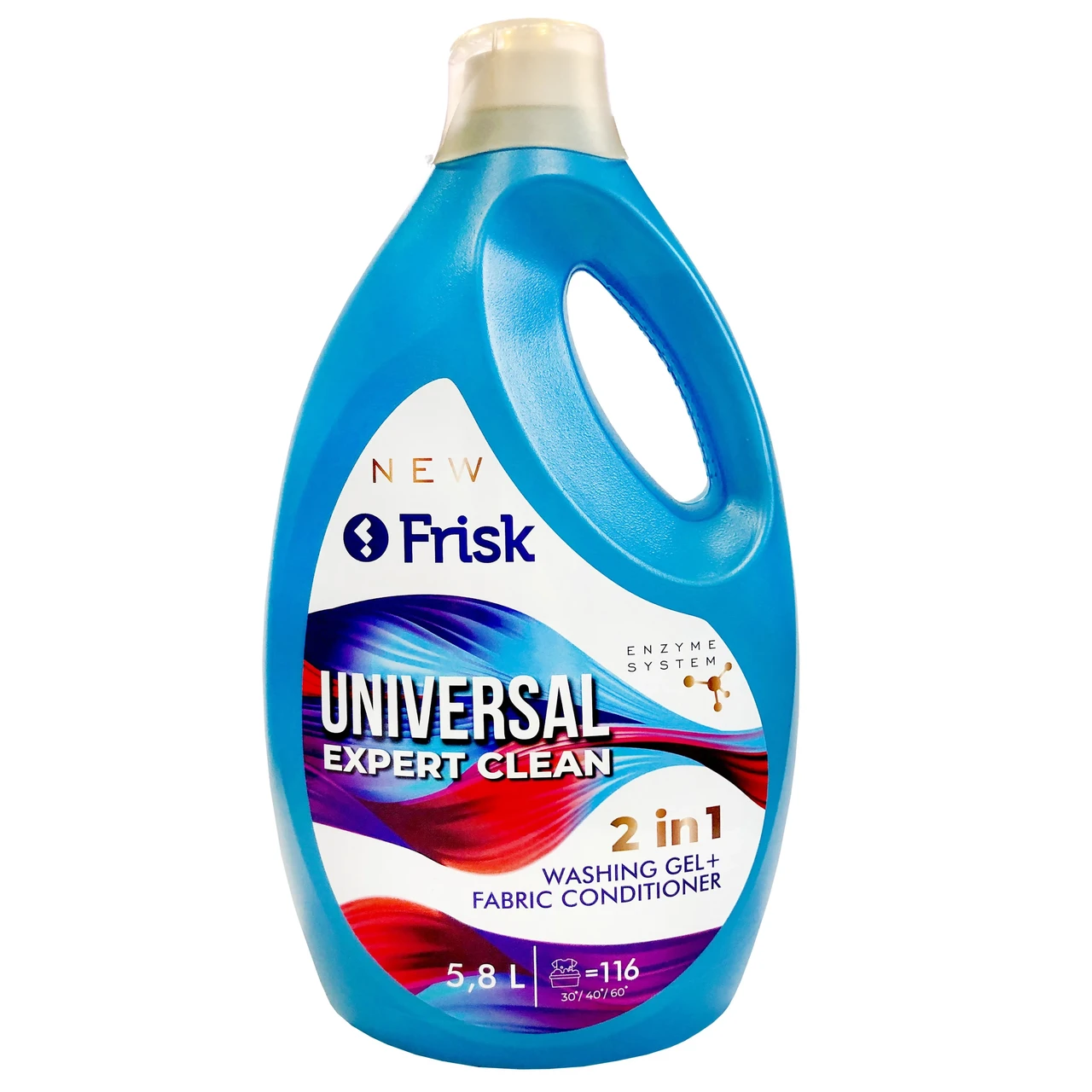 Гель для прання Frisk Universal Expert Clean 2 in 1, 5,8 л