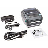 Настільний принтер друку штрих-кодів Zebra GK420d USB RS-232 Ethernet, фото 4