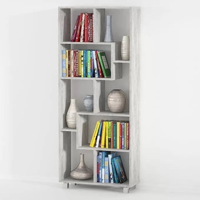 Cтелаж полиця для книг та декору Id0076 Урбан лайт Ш 672 / В 1606 / Г 250, фото 1