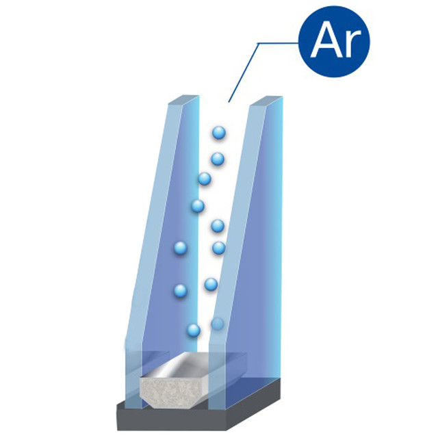 Однокамерный стеклопакет с аргоном