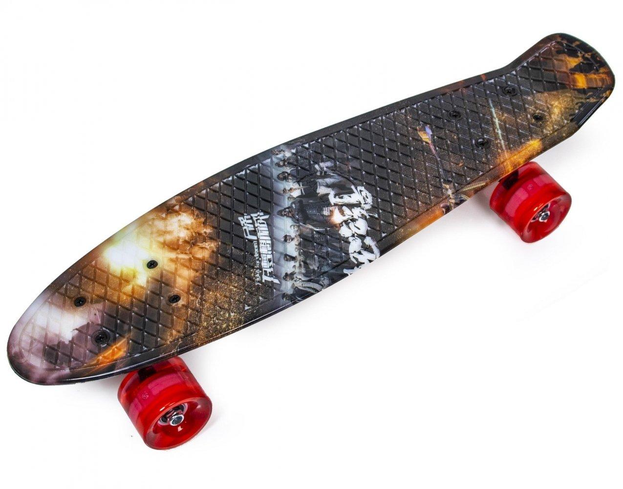 Пені Борд Penny Board 22,5" Битва (Світяться колеса)