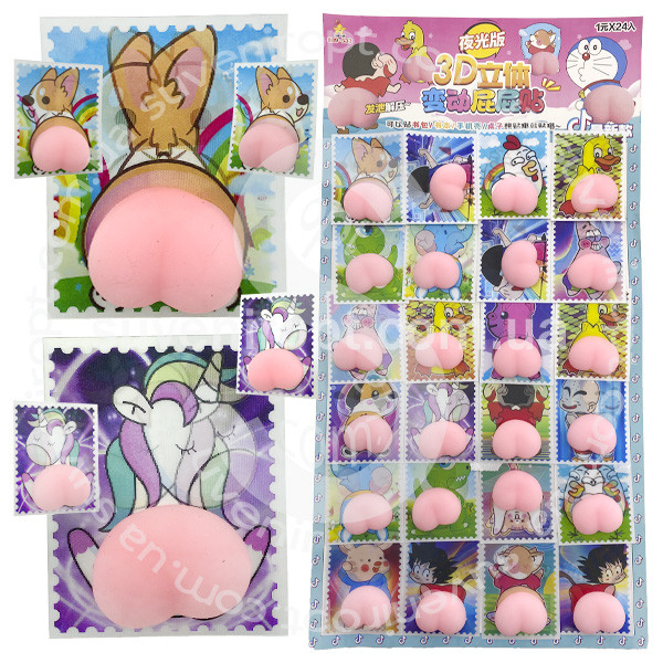 Іграшка-квіш-антистрес-шпильки з голограмою набір 24 шт., фото 1