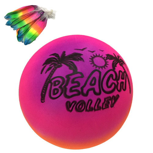 Великий яскравий м'яч для пляжних ігор 10 шт., фото 1