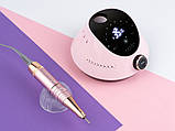 Фрезер для манікюру на 65 Вт, 35000 об/хв, та 6 фрез, Bucos Nail Drill X2 PRO BLUSH PINK, Машинка для манікюру, фото 3