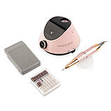 Фрезер для манікюру на 65 Вт, 35000 об/хв, та 6 фрез, Bucos Nail Drill X2 PRO BLUSH PINK, Машинка для манікюру, фото 5