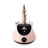 Фрезер для манікюру на 65 Вт, 35000 об/хв, та 6 фрез, Bucos Nail Drill X2 PRO BLUSH PINK, Машинка для манікюру, фото 2