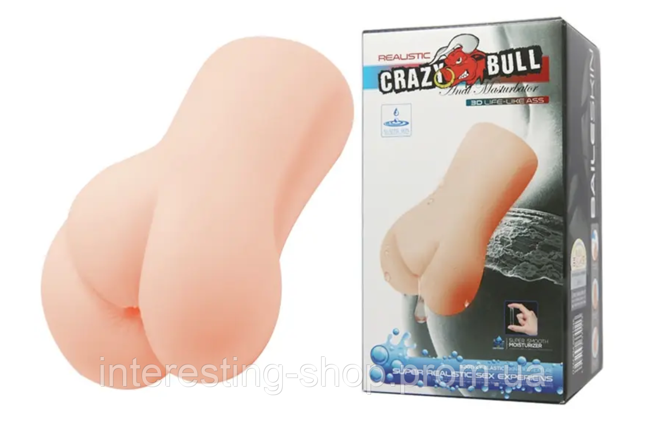 Мастурбатор-анус Crazy Bull - Realistic 3D Life-Like ASS Water lubricant, BM-009194K