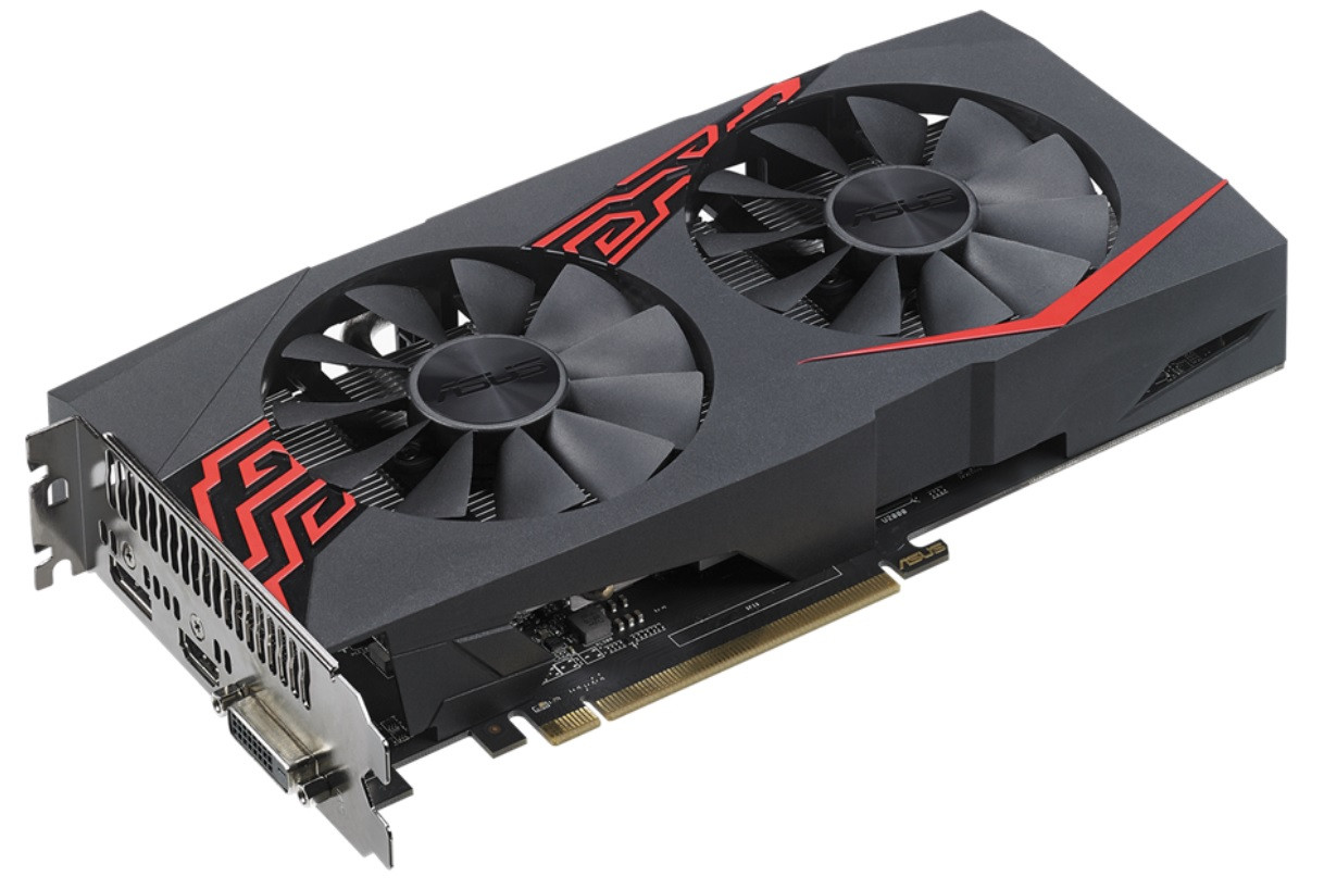 ASUS   Radeon RX580 (2048sp)  8 Gb 256 bit  GDDR5 DVI Only Гарантия 3 мес.