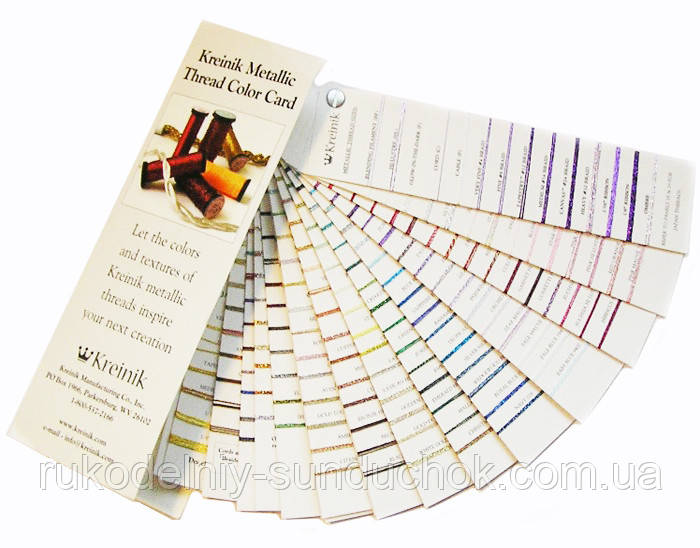 Карта кольорів Kreinik (із зразками), фото 1